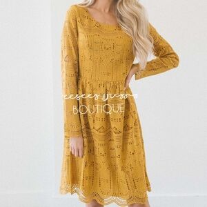 Mustard Lace Dress